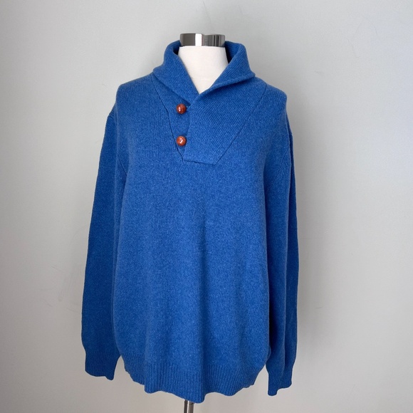 NEW J McLaughlin Men’s Shawl Collar Buttons Wool Blend Grandpa Pullover Sweater - Picture 11 of 16